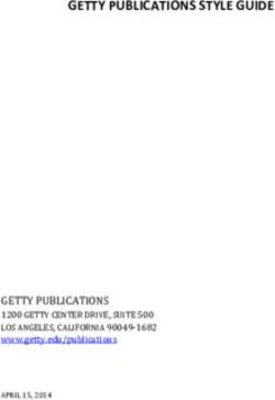 GETTY PUBLICATIONS STYLE GUIDE - GETTY PUBLICATIONS - Association of University Presses