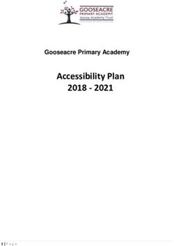 Accessibility Plan 2018 2021 - Gooseacre Primary Academy