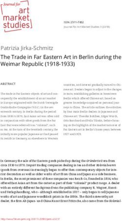 Patrizia Jirka-Schmitz The Trade in Far Eastern Art in Berlin during the Weimar Republic (1918-1933) - Forum Kunst und Markt