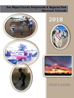 2018 USER'S GUIDE - San Miguel County Fairgrounds & Regional Park Norwood, Colorado