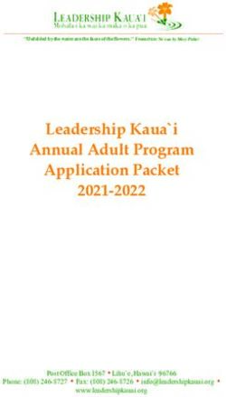 Leadership Kaua'i Annual Adult Program Application Packet 2021-2022