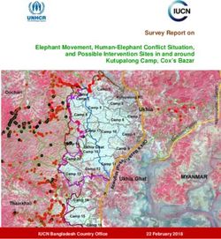 Survey Report on Elephant Movement, Human-Elephant Conflict Situation, and Possible Intervention Sites in and around Kutupalong Camp, Cox's Bazar ...