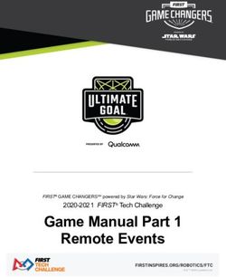 Game Manual Part 1 Remote Events - 2020-2021 FIRST Tech Challenge