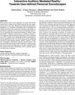 Interactive Auditory Mediated Reality: Towards User-defined Personal Soundscapes - Uni Ulm