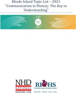 Rhode Island Topic List - 2021 "Communication in History: The Key to Understanding"