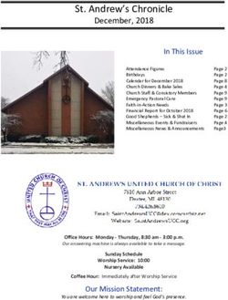 St. Andrew's Chronicle - December, 2018 - St. Andrew's Dexter