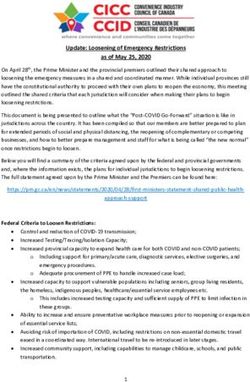 Update: Loosening of Emergency Restrictions as of May 25, 2020