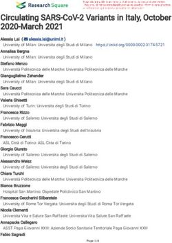 CIRCULATING SARS-COV-2 VARIANTS IN ITALY, OCTOBER 2020-MARCH 2021