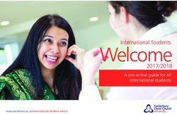 Welcome 2017/2018 International Students - A pre-arrival guide for all international students - Canterbury Christ Church University