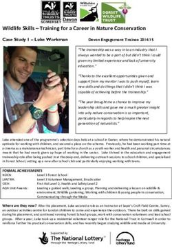 Wildlife Skills - Training for a Career in Nature Conservation