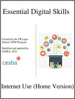 Essential Digital Skills - Essential Skills for Internet Use - Internet Use (Home Version) - CESBA