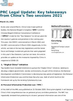 PRC Legal Update: Key takeaways from China's Two sessions 2021