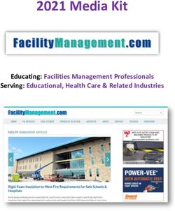 2021 Media Kit Educating: Facilities Management Professionals Serving: Educational, Health Care & Related Industries