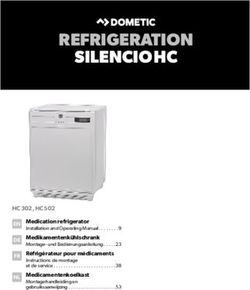 REFRIGERATION SILENCIOHC - Dometic.com