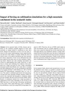 Impact of forcing on sublimation simulations for a high mountain catchment in the semiarid Andes - The Cryosphere