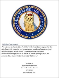 Mission Statement - The Yorkshire Terrier Club of America