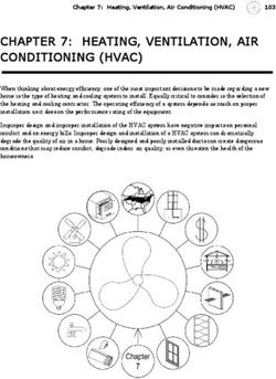 CHAPTER 7: HEATING, VENTILATION, AIR CONDITIONING (HVAC)