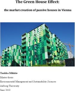 The Green House Effect: the market creation of passive houses in Vienna - Tuukka Mäkitie Master thesis Environmental Management and ...