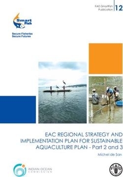 EAC REGIONAL STRATEGY AND IMPLEMENTATION PLAN FOR SUSTAINABLE - AQUACULTURE PLAN - Part 2 and 3 Michel de San - FAO