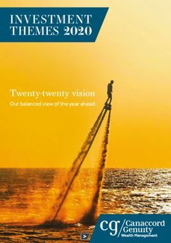 INVESTMENT THEMES 2020 - Twenty-twenty vision Our balanced view of the year ahead - Canaccord Genuity