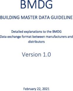 BMDG - Version 1.0 BUILDING MASTER DATA GUIDELINE