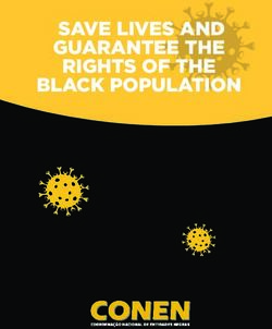 SAVE LIVES AND GUARANTEE THE RIGHTS OF THE BLACK POPULATION - Clacso
