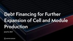 Debt Financing for Further Expansion of Cell and Module Production - June 16, 2021