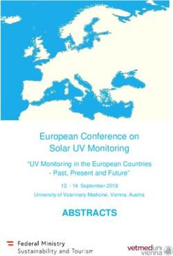 ABSTRACTS European Conference on Solar UV Monitoring - "UV Monitoring in the European Countries - Institute of Medical Physics and Biostatistics