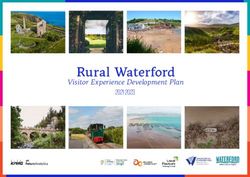 Rural Waterford Visitor Experience Development Plan 2021-2023