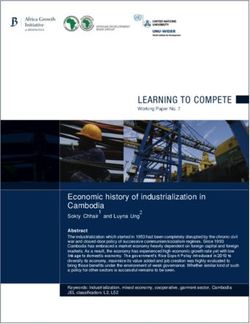 Economic history of industrialization in Cambodia