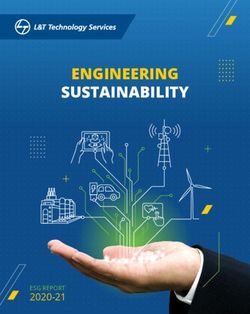 ENGINEERING SUSTAINABILITY - ESG REPORT - L&T Technology Services