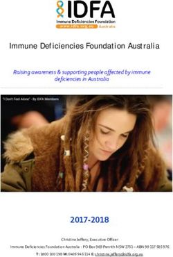 2017-2018 Immune Deficiencies Foundation Australia