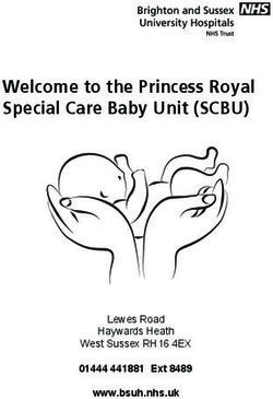 Welcome to the Princess Royal Special Care Baby Unit (SCBU) - 01444 441881 Ext 8489