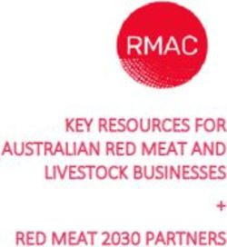 KEY RESOURCES FOR AUSTRALIAN RED MEAT AND LIVESTOCK BUSINESSES RED MEAT 2030 PARTNERS