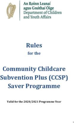 Rules for the Community Childcare Subvention Plus (CCSP) Saver Programme
