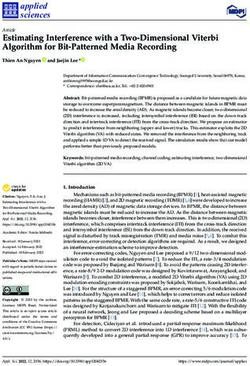 Estimating Interference with a Two-Dimensional Viterbi Algorithm for Bit-Patterned Media Recording - MDPI