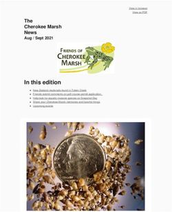 In this edition The Cherokee Marsh News - Aug / Sept 2021