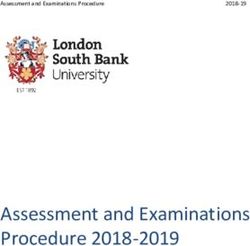 ASSESSMENT AND EXAMINATIONS PROCEDURE 2018-2019 - ASSESSMENTANDEXAMINATIONSPROCEDURE 2018-19 - LONDON SOUTH BANK ...