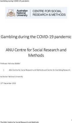 Gambling during the COVID-19 pandemic ANU Centre for Social Research and Methods