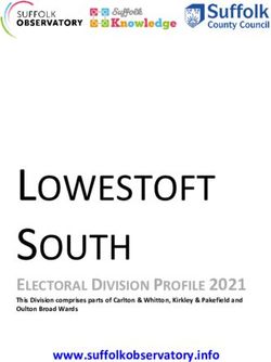 LOWESTOFT SOUTH ELECTORAL DIVISION PROFILE 2021 - www.suffolkobservatory.info - Suffolk Observatory