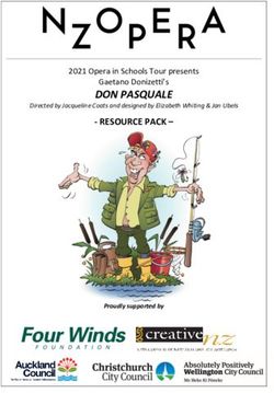 DON PASQUALE Gaetano Donizetti's - RESOURCE PACK