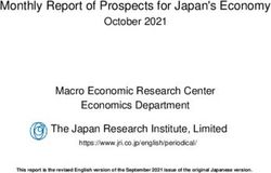 Monthly Report of Prospects for Japan's Economy
