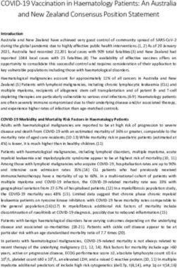 COVID-19 Vaccination in Haematology Patients: An Australia and New Zealand Consensus Position Statement
