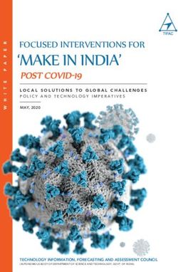 MAKE IN INDIA' FOCUSED INTERVENTIONS FOR - tifac