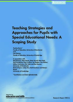 Teaching Strategies and Approaches for Pupils with Special Educational Needs: A Scoping Study