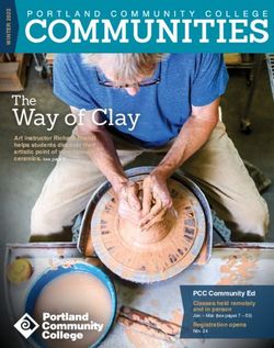 Way of Clay The - PCC Community Ed Classes held remotely and in person - Portland Community College