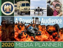 A Powerful Audience - 2020 MEDIA PLANNER - NATIONAL GUARD ASSOCIATION OF THE UNITED STATES
