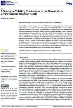 A Survey on Volatility Fluctuations in the Decentralized Cryptocurrency Financial Assets - MDPI
