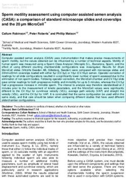 Sperm motility assessment using computer assisted semen analysis (CASA): a comparison of standard microscope slides and coverslips and the 20 µm ...