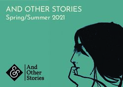 AND OTHER STORIES Spring/Summer 2021 - And Other Stories ...